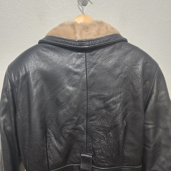 Vintage Martani Black Leather Retro Jacket Size L - Picture 3 of 13